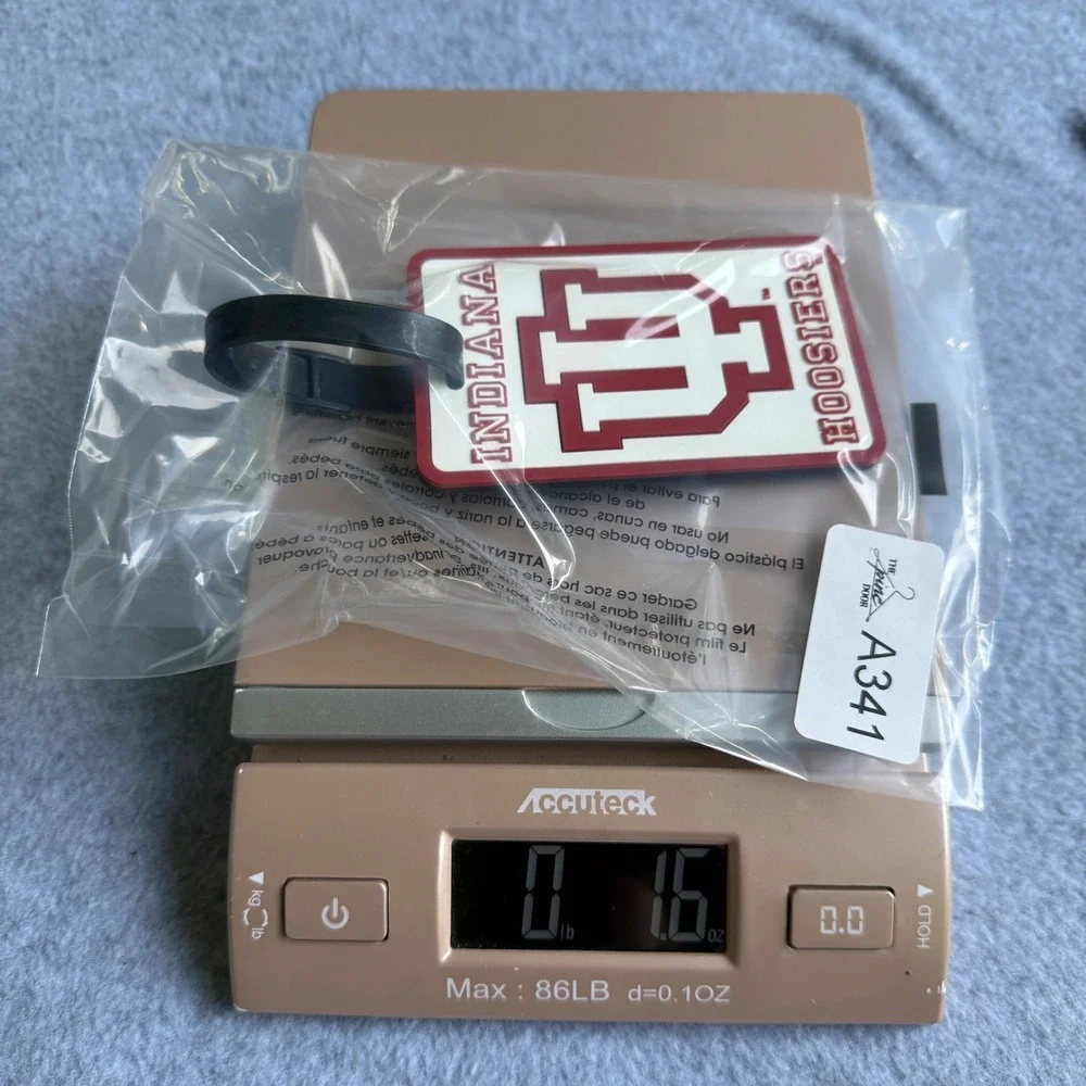 Indiana Hoosiers Luggage Bag Tag NCAA Collegiate Licensed Product Aminco  Travel